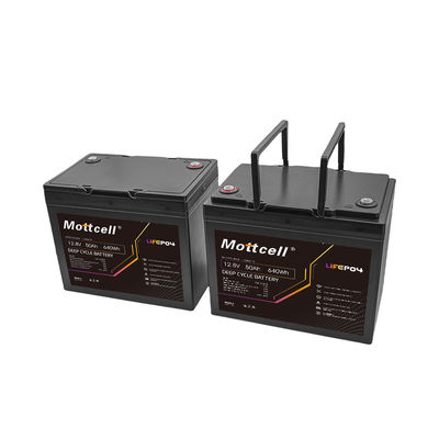 IP67 保護 50A 12V Lifepo4 バッテリー M8 端末 640Wh 容量 / 3000-5000 サイクルのスパン