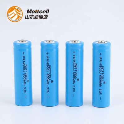 3.2V 600mah リチャージ可能なシリンダー リチウム電池 IFR 14500 電動歯ブラシ用